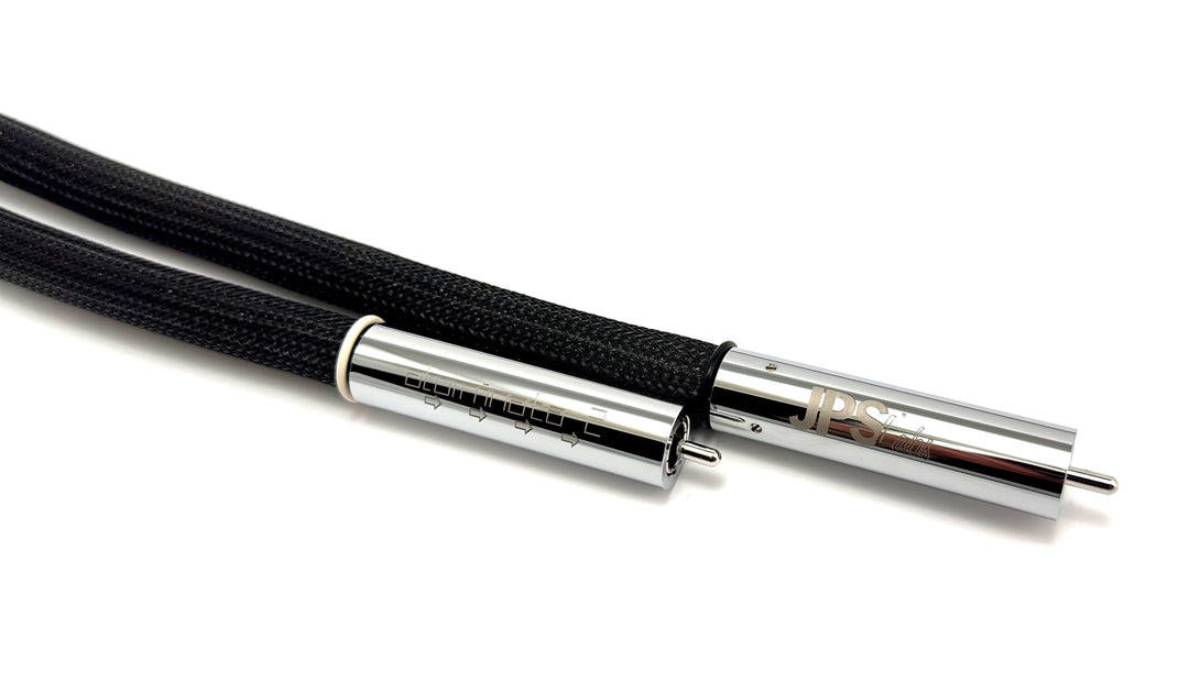 JPS 實驗室鋁型鋁 2 RCA 互連電纜對